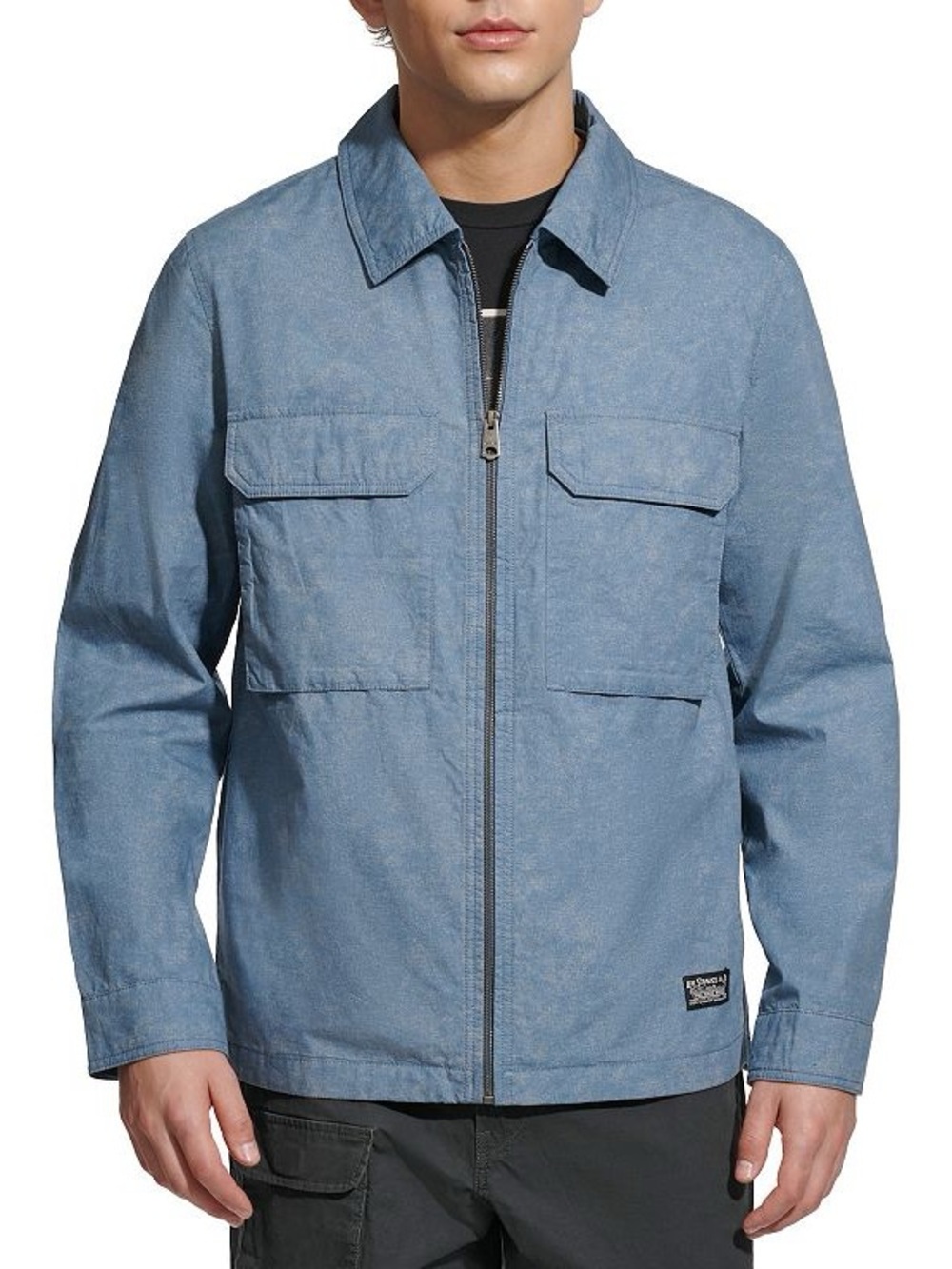 Levi’s Men’s Lightweight Cotton Shacket - Blue Print